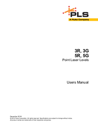 Thumbnail of document Manual - PLS 3R KIT, 3-Point Red Laser Kit